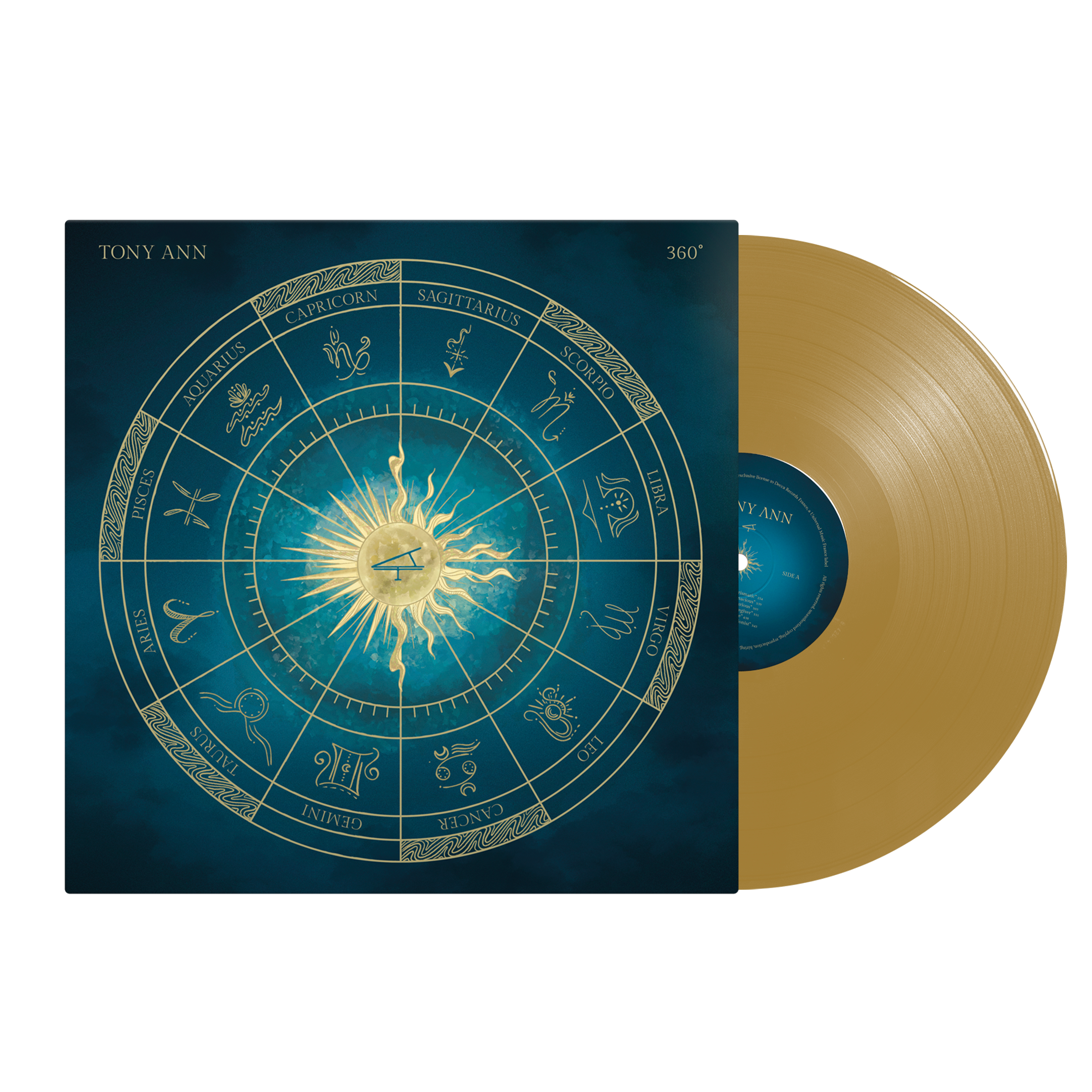 360° gold vinyl